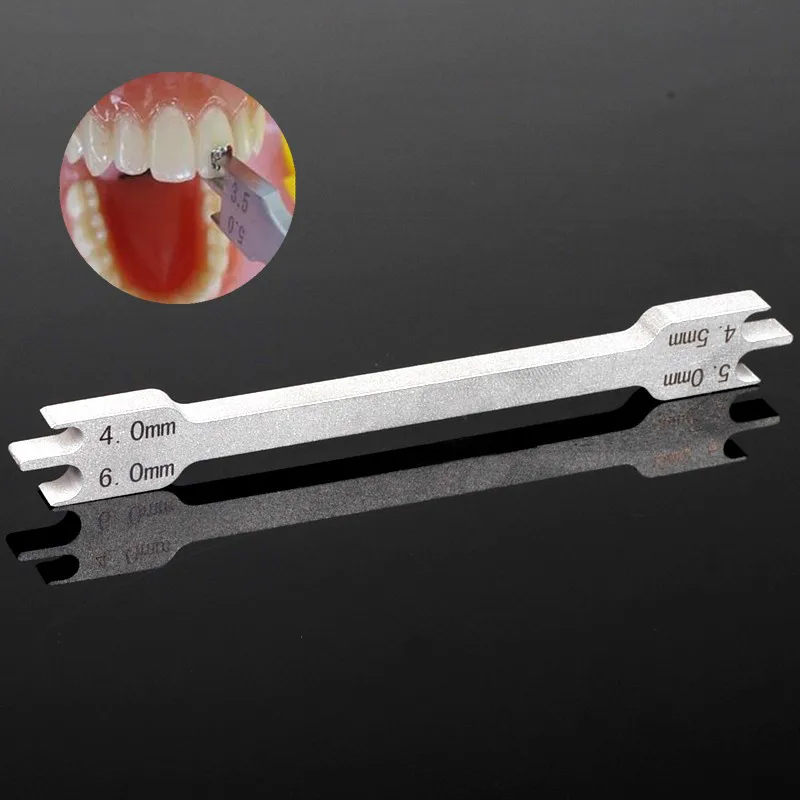 Dental bracket placement gauge Dental Ortho Bar Type Brace Double-ended Bracket Locator Placement Gauge 2.0mm-6.0mm
Dental bracket placement gauge Dental Ortho Bar Type Brace Double-ended Bracket Locator Placement Gauge 2.0mm-6.0mm