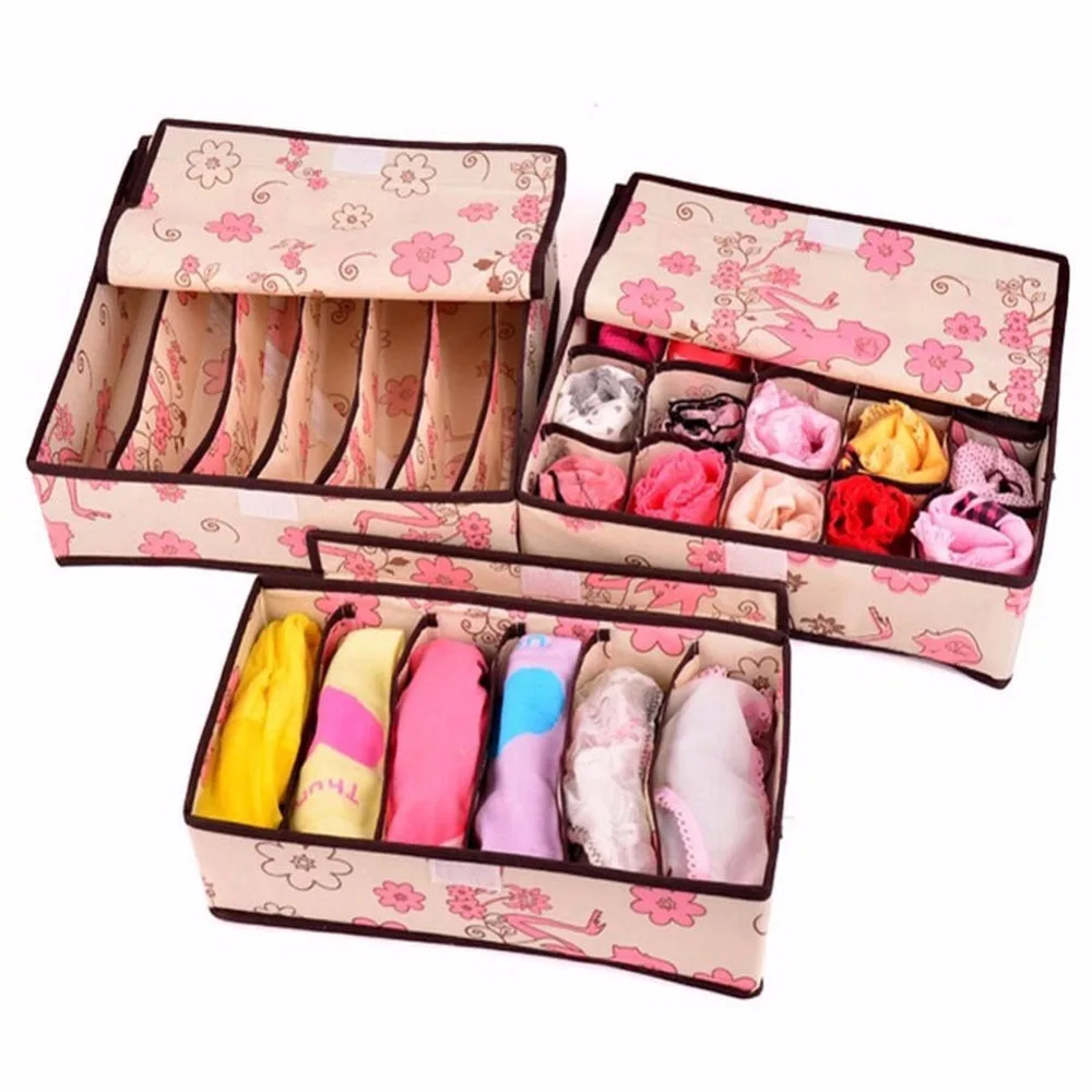 3 in 1 Set Grid Pattern Folding Storage Box Underwear Bra Necktie Sock Briefs Organizer Box Home Closet Storage Bag Case
3 in 1 Set Grid Pattern Folding Storage Box Underwear Bra Necktie Sock Briefs Organizer Box Home Closet Storage Bag Case