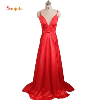 Two Side Slit Bridesmaid Dresses V Neck Spaghetti Straps A-Line Wedding Party Dresses vestidos de festa acetinado D38
Two Side Slit Bridesmaid Dresses V Neck Spaghetti Straps A-Line Wedding Party Dresses vestidos de festa acetinado D38