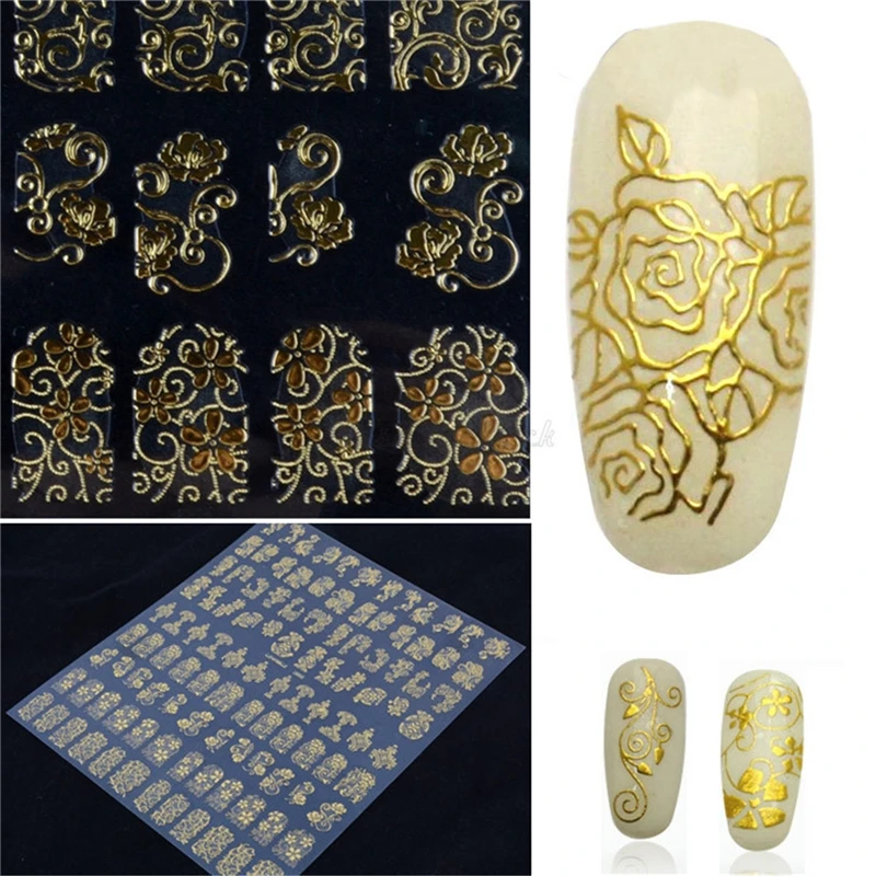 Gold Metallic Wave Strip 3D Nail Stickers Wraps Nail Art Water Decals Manicure series decoration fingernails polish foil
Gold Metallic Wave Strip 3D Nail Stickers Wraps Nail Art Water Decals Manicure series decoration fingernails polish foil