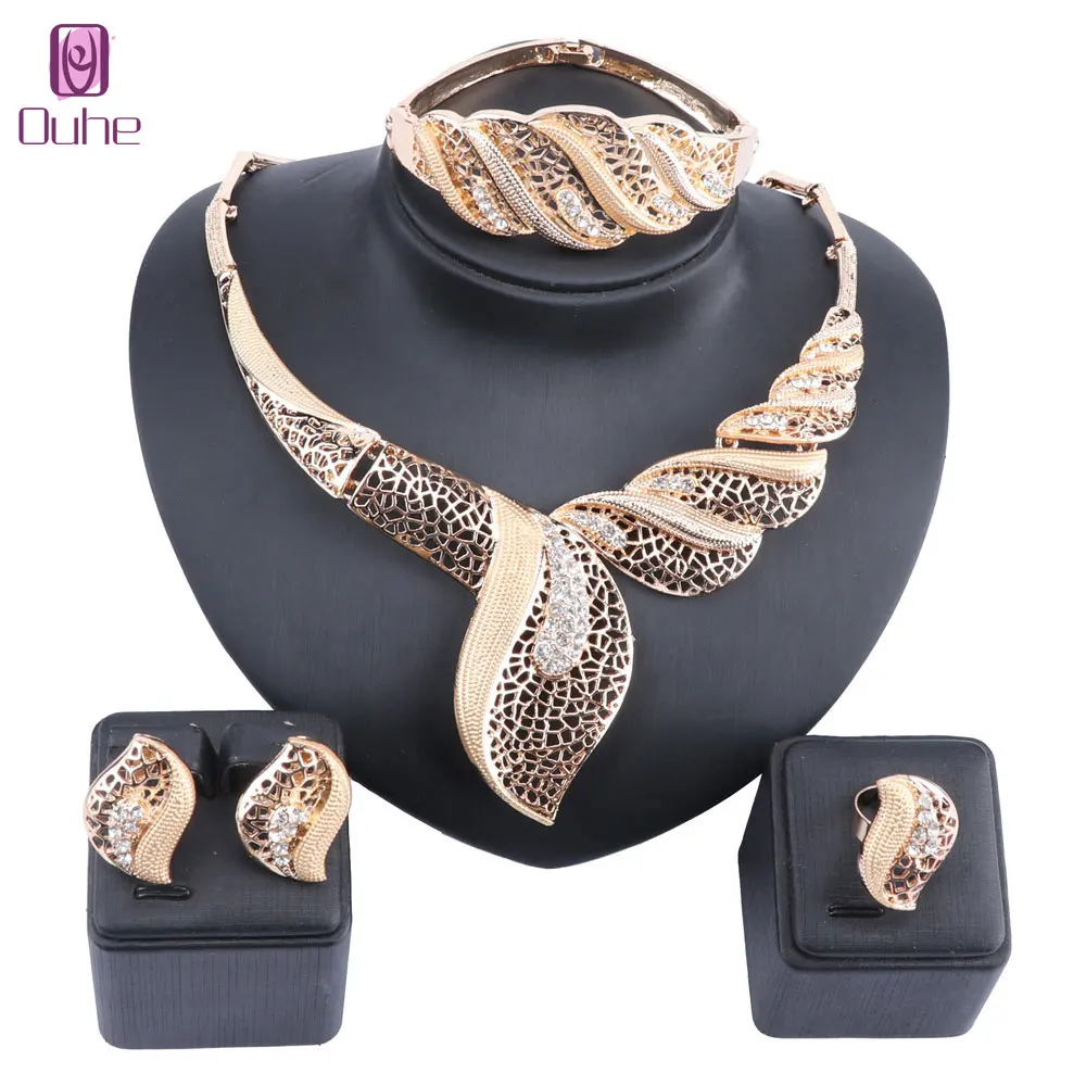 African Beads Party Accessories Wedding Gold Jewelry Sets For Women Statement Crystal Necklace Earrings Bracelet Ring Set
African Beads Party Accessories Wedding Gold Jewelry Sets For Women Statement Crystal Necklace Earrings Bracelet Ring Set