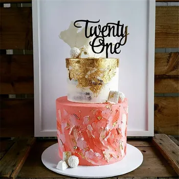 Twenty One 21st Birthday Acrylic Cake Topper 21th Anniversary Wedding Decorations Birthday Cake Accessories rose gold
Twenty One 21st Birthday Acrylic Cake Topper 21th Anniversary Wedding Decorations Birthday Cake Accessories rose gold