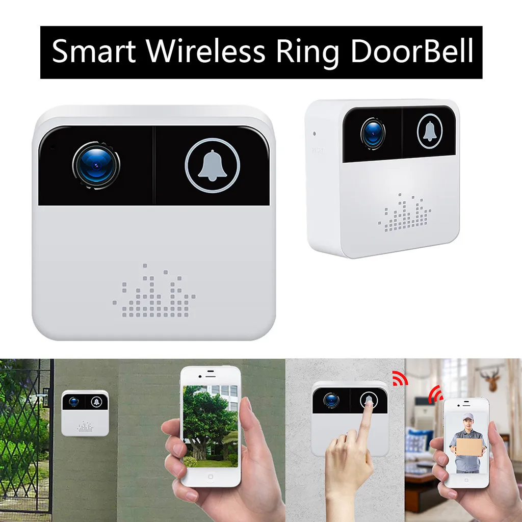 Smart Wireless Ring DoorBell WiFi Visual Camera Phone Home Monitor Security Doorbell Viewers video Remote smart wifi battery
Smart Wireless Ring DoorBell WiFi Visual Camera Phone Home Monitor Security Doorbell Viewers video Remote smart wifi battery