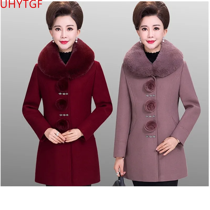 Fashion Woolen coat Large size Female jacket Long sleeve women's winter jacket Thicken Cashmere coat elegant woman coats 5XL 707
Fashion Woolen coat Large size Female jacket Long sleeve women's winter jacket Thicken Cashmere coat elegant woman coats 5XL 707