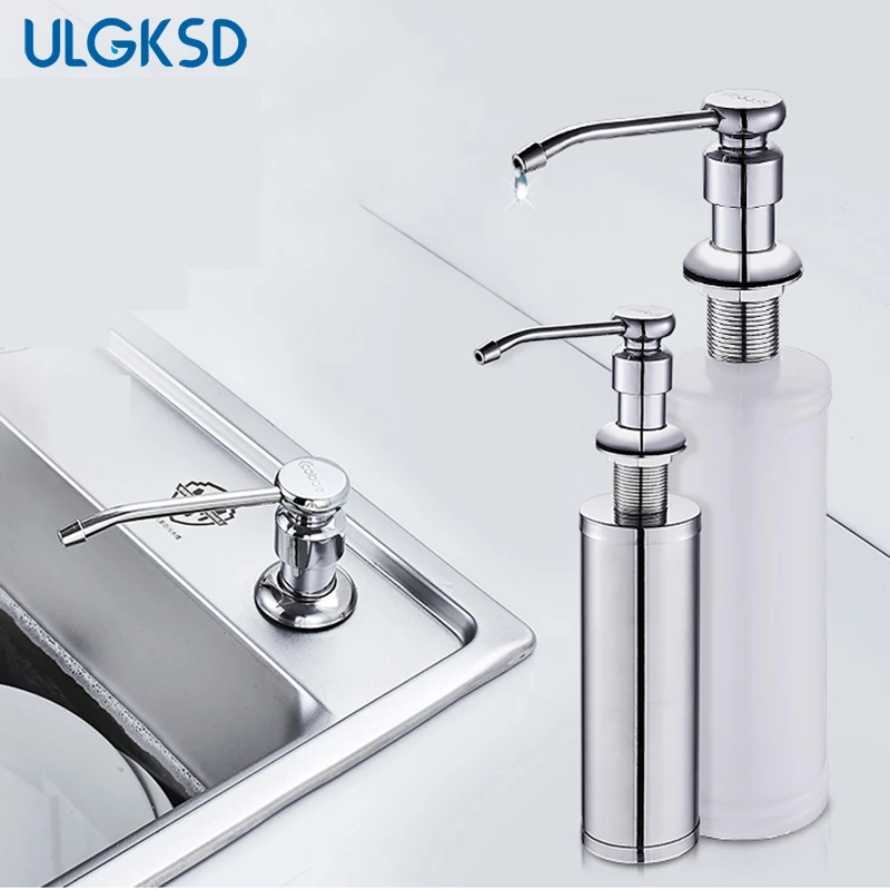 Chrome Head Kitchen Soap Dispenser Plastic or Stainless Steel Bottle 220ml or 150ml Sink Liquid deck mount
Chrome Head Kitchen Soap Dispenser Plastic or Stainless Steel Bottle 220ml or 150ml Sink Liquid deck mount