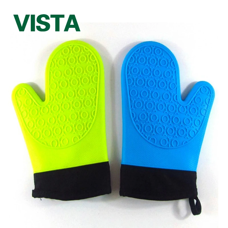 Colorful 1/PC Easy Wash Heat Resistant Silicone Glove Cooking Baking Oven Pot Holder Mitt Kitchen Tools Green/ Blue
Colorful 1/PC Easy Wash Heat Resistant Silicone Glove Cooking Baking Oven Pot Holder Mitt Kitchen Tools Green/ Blue