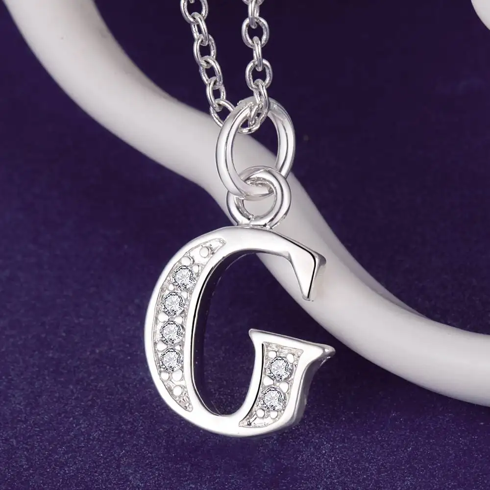 LetterG bling zirconsilver plated Necklace Silver Pendant Jewelry /GWWUECRY CFZGSBAV
LetterG bling zirconsilver plated Necklace Silver Pendant Jewelry /GWWUECRY CFZGSBAV