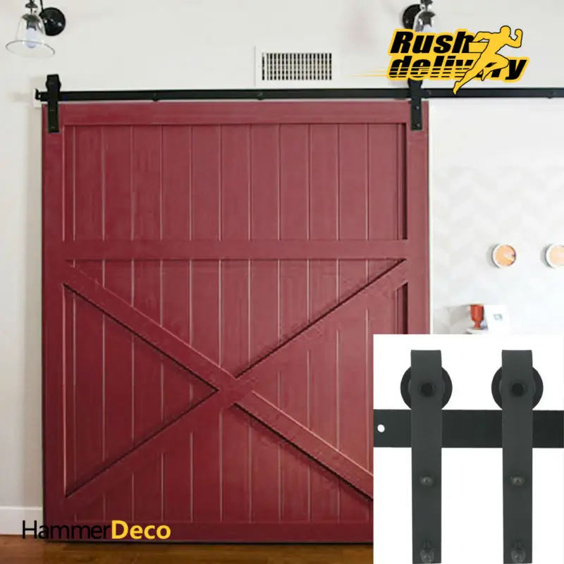 1500 2500mm Heavy Duty Vintage Wooden Sliding Interior Barn Door
