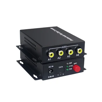 Audio Broadcast Fiber Transceiver 4 Channel Audio RCA to Fiber Optic Converter for Audio intercom broadcast system FC SM 20km
Audio Broadcast Fiber Transceiver 4 Channel Audio RCA to Fiber Optic Converter for Audio intercom broadcast system FC SM 20km