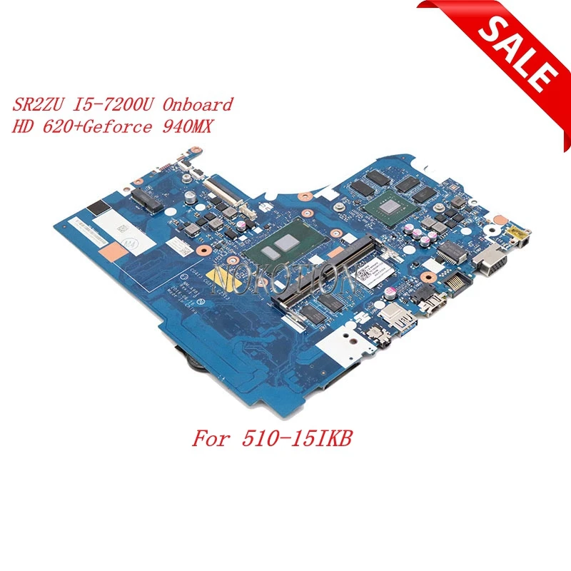 5B20M31226 CG413 CG513 CZ513 NM-A981 For lenovo 510-15IKB Laptop Motherboard SR2ZU I5-7200U DDR4 Intel HD 620+Geforce 940MX
5B20M31226 CG413 CG513 CZ513 NM-A981 For lenovo 510-15IKB Laptop Motherboard SR2ZU I5-7200U DDR4 Intel HD 620+Geforce 940MX
