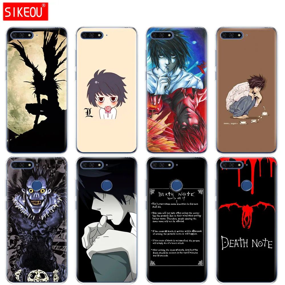 Silicone Cover Phone Case For Huawei Honor 7A PRO 7C Y5 Y6 Y7 Y9 2017 2018 Prime Anime Death Note
Silicone Cover Phone Case For Huawei Honor 7A PRO 7C Y5 Y6 Y7 Y9 2017 2018 Prime Anime Death Note