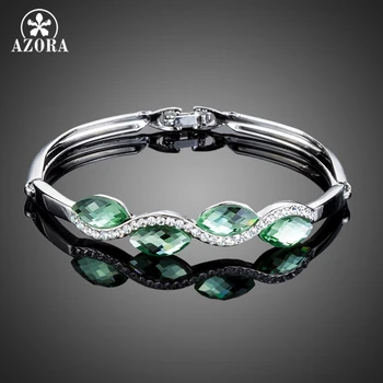 AZORA Fashion Jewelry 4pcs Light Green Stellux Austrian Crystal Water Drop Bangle Bracelet for Women TB0066
AZORA Fashion Jewelry 4pcs Light Green Stellux Austrian Crystal Water Drop Bangle Bracelet for Women TB0066