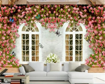 beibehang Custom European Architecture Rose Butterfly Wallpaper TV Background Decorative Oil Painting wallpaper for walls 3 d
beibehang Custom European Architecture Rose Butterfly Wallpaper TV Background Decorative Oil Painting wallpaper for walls 3 d