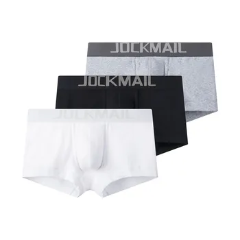 JOCKMAIL 3 pcs/Lot men's underwear pants cotton sexy low waist comfortable U convex solid color men boxer youth shorts
JOCKMAIL 3 pcs/Lot men's underwear pants cotton sexy low waist comfortable U convex solid color men boxer youth shorts
