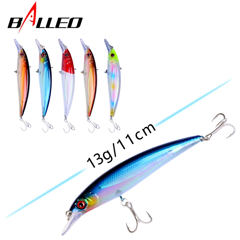 Balleo 1pcs/ 11cm13g Minnow Fishing Lure Hard Wobblers Crankbait 3D Eyes Bait Artificial Trout Pike Carp Fishing Accessories
Balleo 1pcs/ 11cm13g Minnow Fishing Lure Hard Wobblers Crankbait 3D Eyes Bait Artificial Trout Pike Carp Fishing Accessories