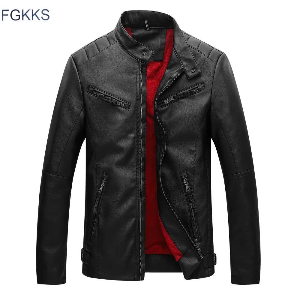 FGKKS Winter Leather Jacket Men Velvet Thick Warm Leather Jackets Men Pu Leather Motorcycle Leather Jackets Male Coat
FGKKS Winter Leather Jacket Men Velvet Thick Warm Leather Jackets Men Pu Leather Motorcycle Leather Jackets Male Coat
