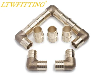 LTWFITTING Value Pack Lead Free Brass PEX Crimp Fitting 1" PEX Elbow and 1" PEX Coupling 
LTWFITTING Value Pack Lead Free Brass PEX Crimp Fitting 1" PEX Elbow and 1" PEX Coupling