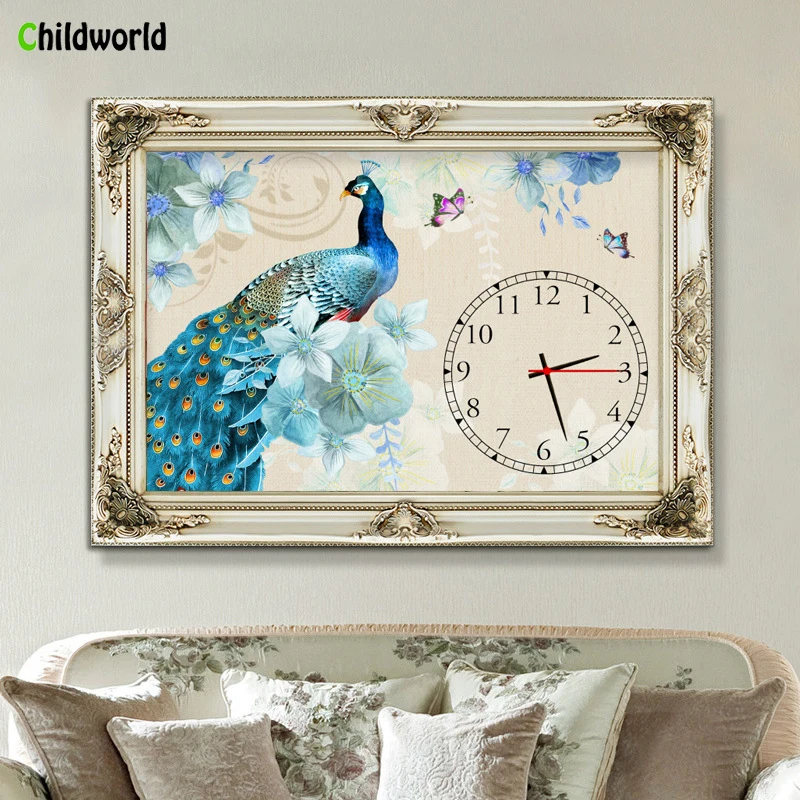 5D DIY Full Circle Diamond Picture Rich Peacock Watch Diamond Embroidered Cross Stitch Home Decoration Gift
5D DIY Full Circle Diamond Picture Rich Peacock Watch Diamond Embroidered Cross Stitch Home Decoration Gift