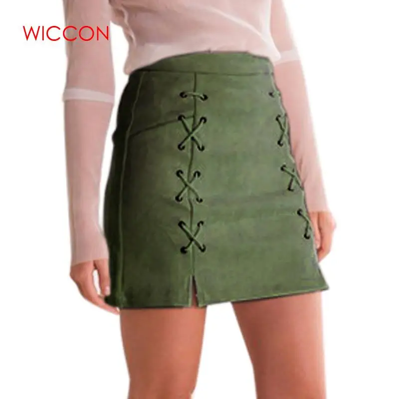 2019 Summer High Waist Short Bodycon Lace Up Skirts Sexy Split Skirts Women Leather Suede Pencil Black Mini Skirt
2019 Summer High Waist Short Bodycon Lace Up Skirts Sexy Split Skirts Women Leather Suede Pencil Black Mini Skirt