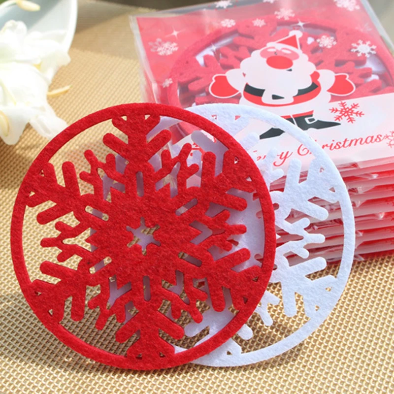 1PC Cute D9cm Christmas Snowflake Pattern Coffe/Water Cup Mat Placemat Heat Insulation Pad Dining Table Home Decoration Supplies
1PC Cute D9cm Christmas Snowflake Pattern Coffe/Water Cup Mat Placemat Heat Insulation Pad Dining Table Home Decoration Supplies