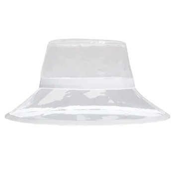 Women's Summer PVC Clear Bucket Hat with Breathable eyelet Wide brim Strap Anti-UV Plastic Transparent Headgear Beach Waterproof
Women's Summer PVC Clear Bucket Hat with Breathable eyelet Wide brim Strap Anti-UV Plastic Transparent Headgear Beach Waterproof