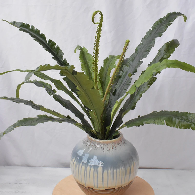 Artificial Autumn Pteris Fern Bouquet Silk Green Plants Fake Persian Leaves For Home Wedding Shop Decor
Artificial Autumn Pteris Fern Bouquet Silk Green Plants Fake Persian Leaves For Home Wedding Shop Decor