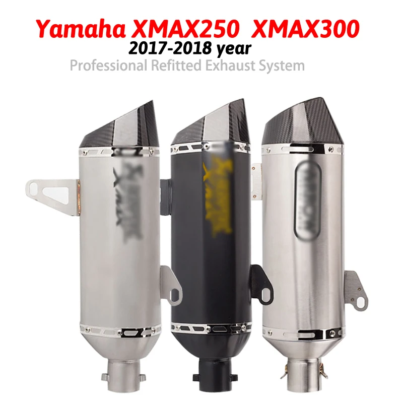 XMAX 300 Motorcycle Exhaust Modified exhaust Carbon Muffler DB Killer Slip-on For Yamaha XMAX300 XMAX 250 2017 2018 year
XMAX 300 Motorcycle Exhaust Modified exhaust Carbon Muffler DB Killer Slip-on For Yamaha XMAX300 XMAX 250 2017 2018 year