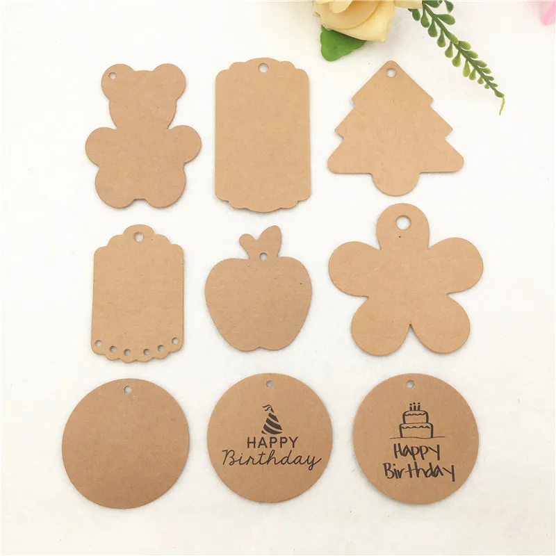 100PCS Multi-shape Paper Tag DIY Kraft blank Labels Card Hang Tag DIY Wedding Party Note Blank price Lable Wrapping Supplies
100PCS Multi-shape Paper Tag DIY Kraft blank Labels Card Hang Tag DIY Wedding Party Note Blank price Lable Wrapping Supplies