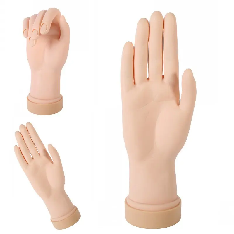 Soft Movable Flex Hand Nail Art Decorations Model Hand Acrylic Gel Tips Design Practice Training Model
Soft Movable Flex Hand Nail Art Decorations Model Hand Acrylic Gel Tips Design Practice Training Model