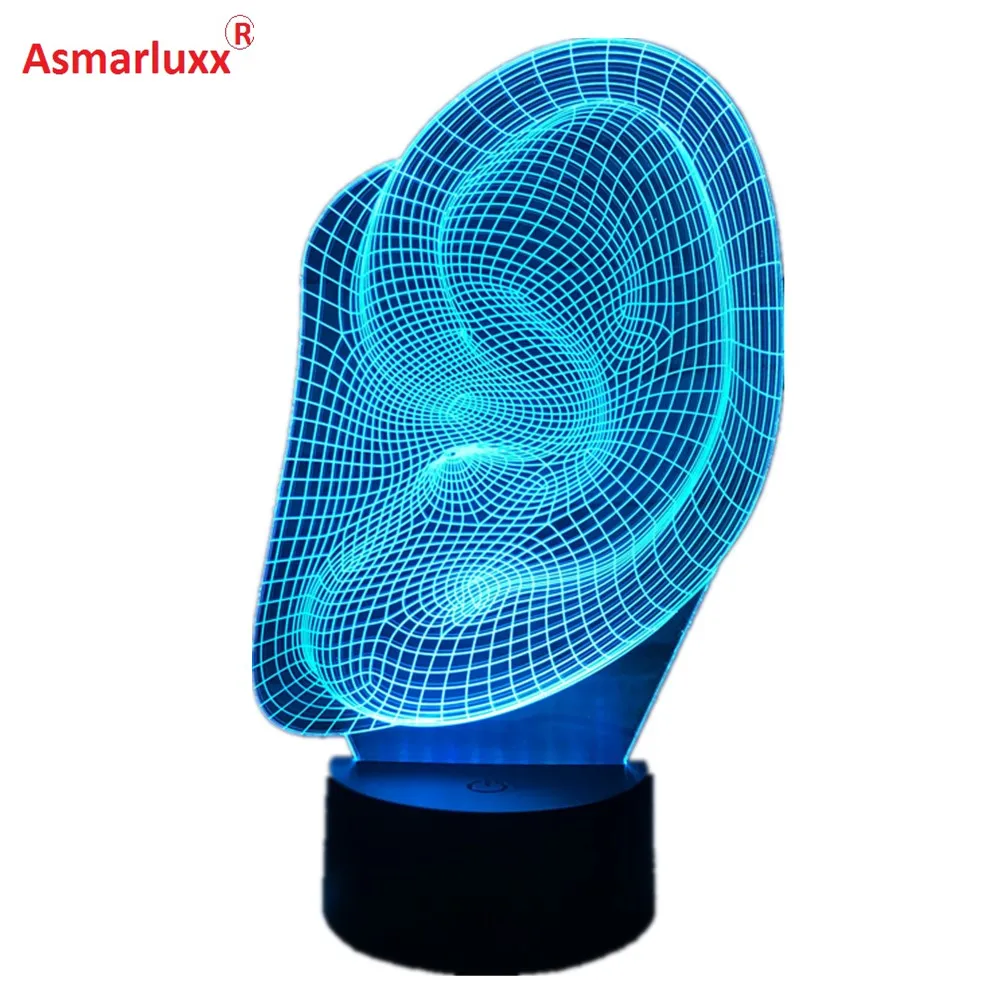 Creative Ear 3D Night Light LED Touch Lamp Colorful Gradient Home Beside Lighting for Child Baby New Year Halloween Party Gift
Creative Ear 3D Night Light LED Touch Lamp Colorful Gradient Home Beside Lighting for Child Baby New Year Halloween Party Gift