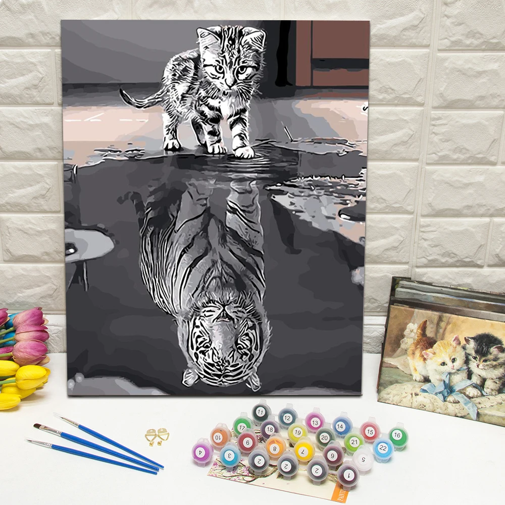 Lovely Cat Animal Painting by Numbers kits for Beginners Canvas Make Your Own For Home Decoration Wall Art 40x50cm With Frame
Lovely Cat Animal Painting by Numbers kits for Beginners Canvas Make Your Own For Home Decoration Wall Art 40x50cm With Frame
