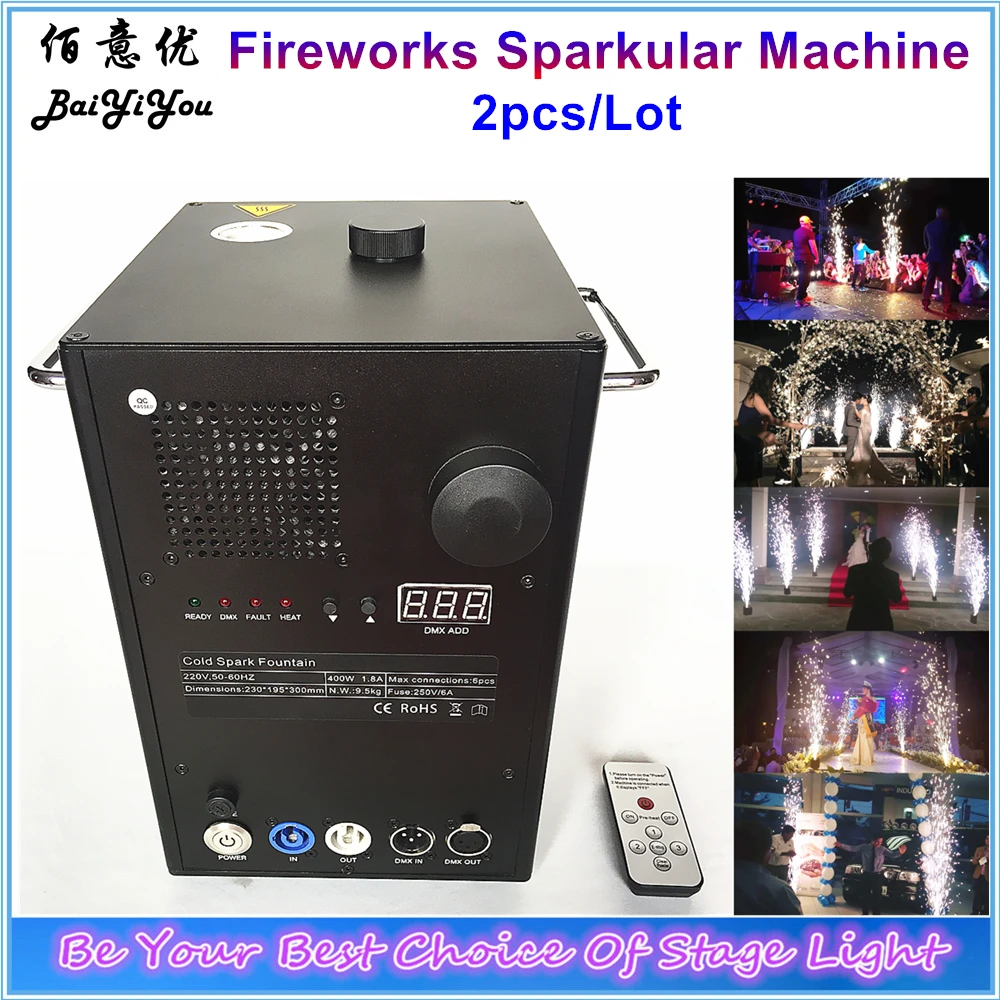 2x Safe Intelligent Cold Spark Fireworks Sparctic Machine Stage Effect DMX Sparkular Machine For Indoor Outdoor Wedding Party
2x Safe Intelligent Cold Spark Fireworks Sparctic Machine Stage Effect DMX Sparkular Machine For Indoor Outdoor Wedding Party