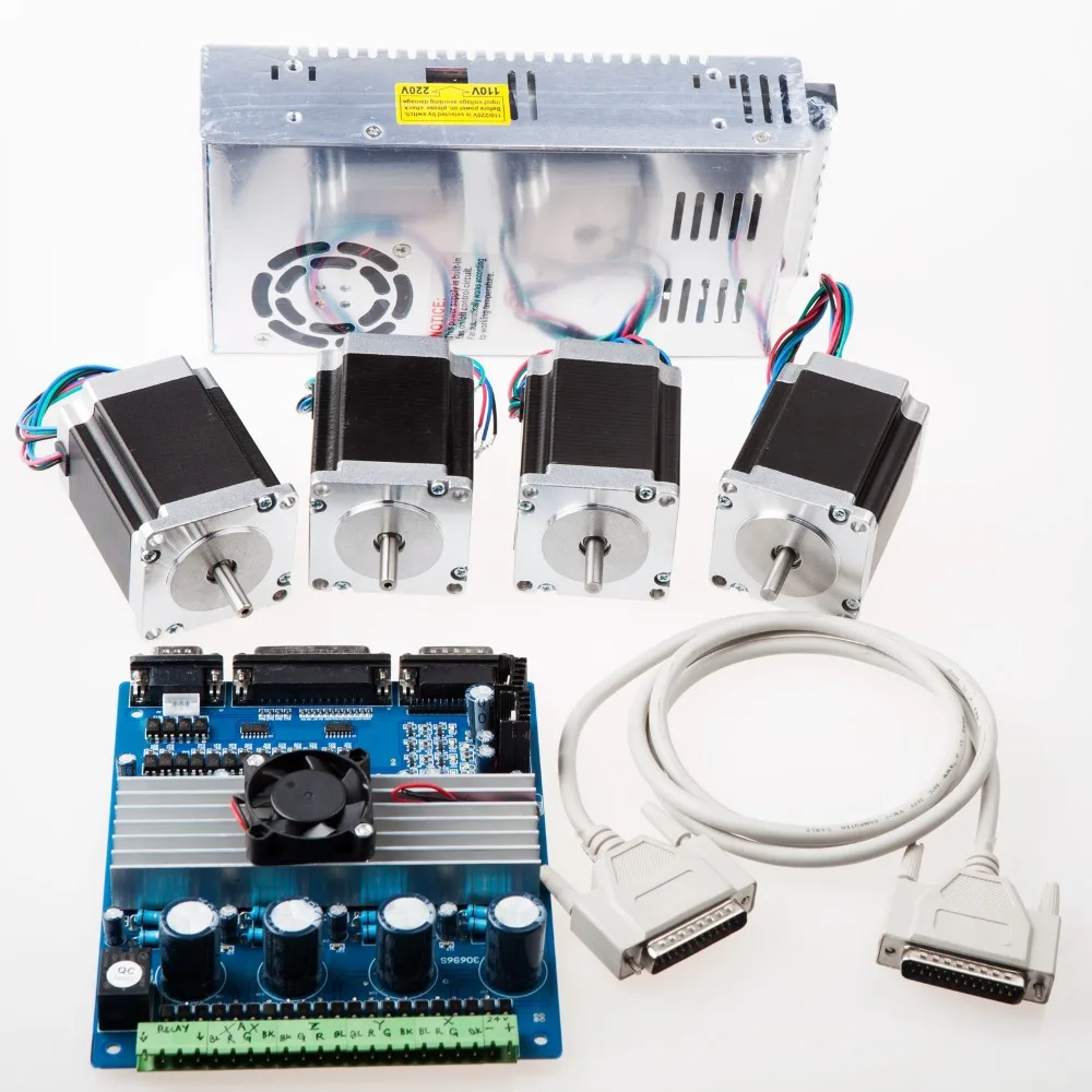 Free Ship US&US Ship Stepper Motor 4 Axis Nema 23 287oz-in 23HS8610 4AXIS Driver board TB6560 CNC KITS Fast Ship
Free Ship US&US Ship Stepper Motor 4 Axis Nema 23 287oz-in 23HS8610 4AXIS Driver board TB6560 CNC KITS Fast Ship