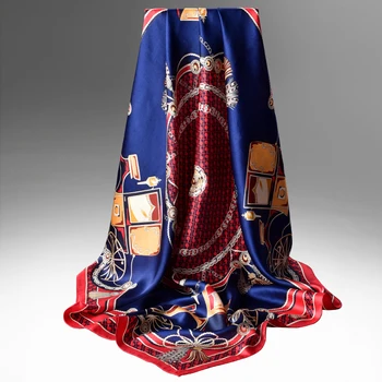 Hangzhou 100% Real Silk Square Scarf For Women Print Shawls Wraps Neckerchief Large Headscarf Natural Silk Ladies 88x88cm
Hangzhou 100% Real Silk Square Scarf For Women Print Shawls Wraps Neckerchief Large Headscarf Natural Silk Ladies 88x88cm