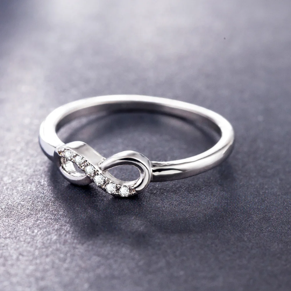 Fashion 925 sterling silver jewelry CZ Crystal Infinity Endless Love 0.5ct 8 shape Wedding Rings For Women anel feminino Jewelry
Fashion 925 sterling silver jewelry CZ Crystal Infinity Endless Love 0.5ct 8 shape Wedding Rings For Women anel feminino Jewelry