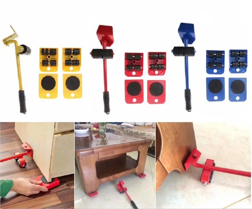 Furniture Lifter Movers Tool Set Hand Furniture Transport Set 4 Wheeled Mover Roller+1 Wheel Bar Heavy Stuffs Moving Tool Kit
Furniture Lifter Movers Tool Set Hand Furniture Transport Set 4 Wheeled Mover Roller+1 Wheel Bar Heavy Stuffs Moving Tool Kit