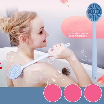 Double-Sided Silicone Long Handle Bath Brush Relax Muscle Massage Scrub Skin Shower Cleaner Decoration
Double-Sided Silicone Long Handle Bath Brush Relax Muscle Massage Scrub Skin Shower Cleaner Decoration