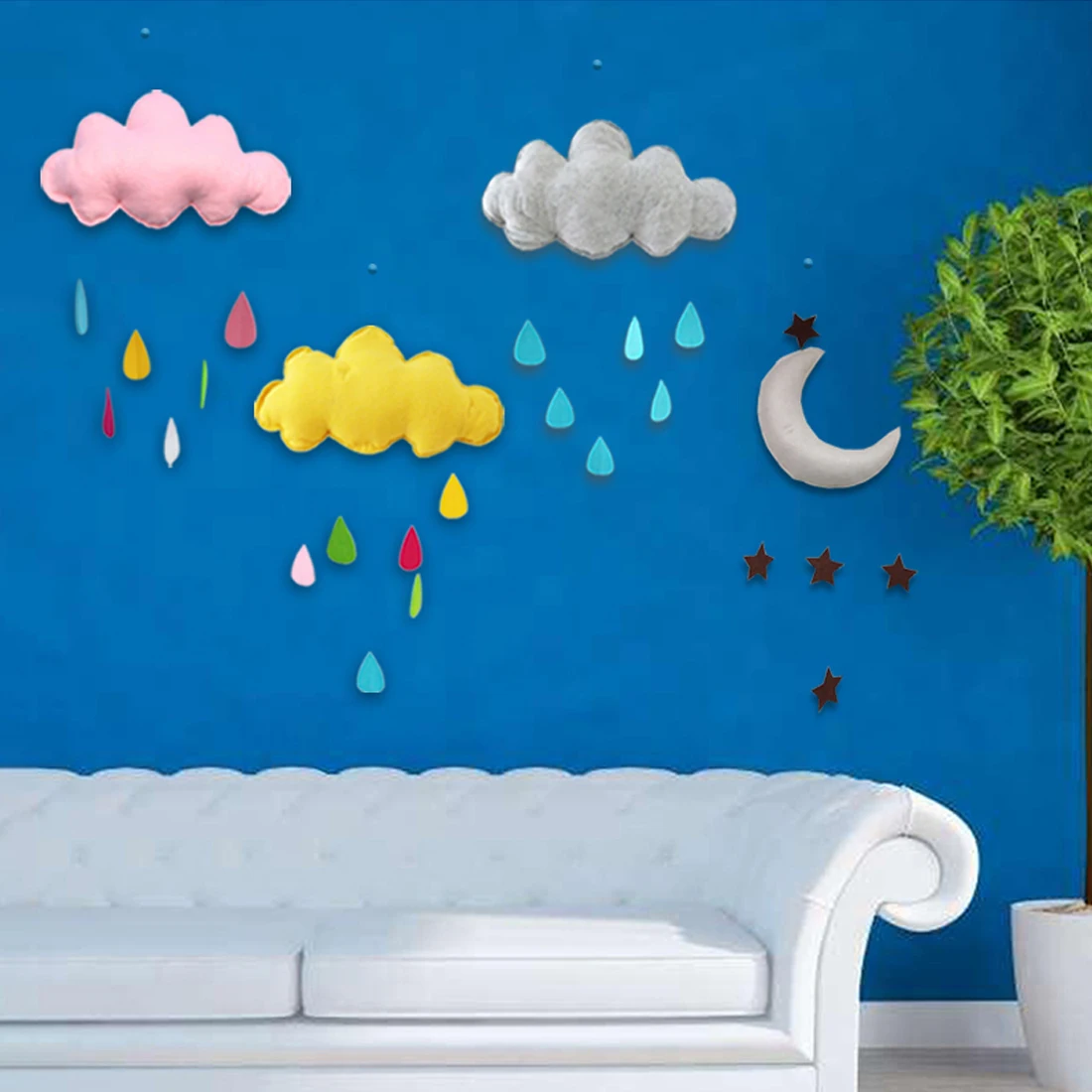 New Kids Play Tent Decoration Tent Props Toy Raining Clouds Water Drop Star Moon Baby Bed Room Hanging Decor Wall Stickers
New Kids Play Tent Decoration Tent Props Toy Raining Clouds Water Drop Star Moon Baby Bed Room Hanging Decor Wall Stickers