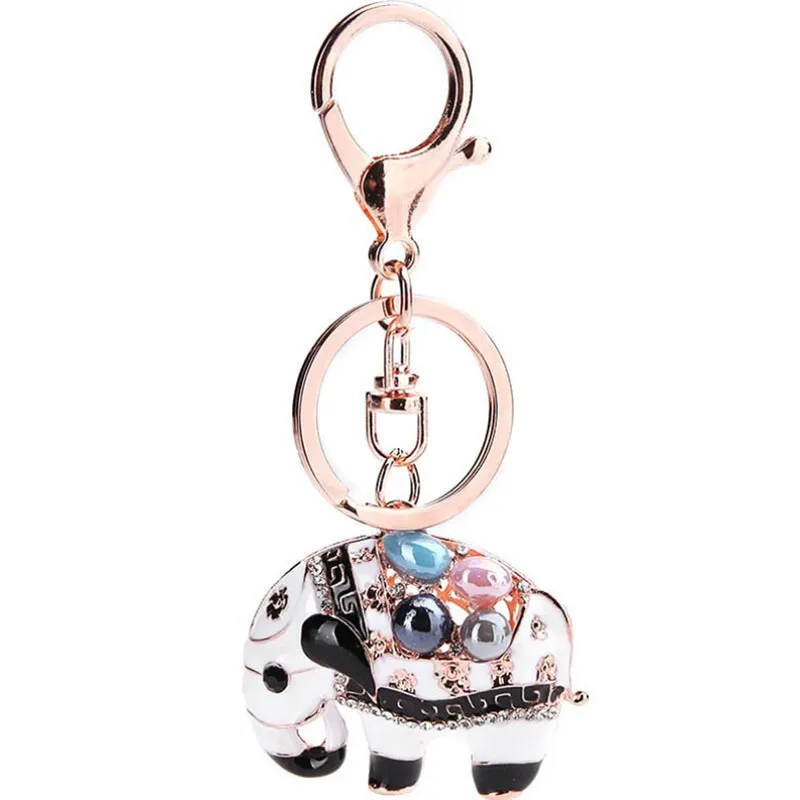 New Charm Key Chain Cute Rhinestone Crystal Elephant Ring Holder Keychain Pendant Crystal Pearl Jewelry Wholesale Price
New Charm Key Chain Cute Rhinestone Crystal Elephant Ring Holder Keychain Pendant Crystal Pearl Jewelry Wholesale Price