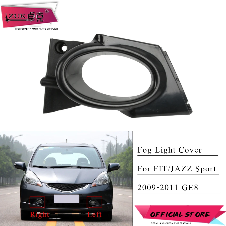 ZUK Car-Styling Front Bumper Fog light Fog Lamp Cover Hood Trim For HONDA FIT JAZZ Sports Model 2009 2010 2011 GE8 Base Color
ZUK Car-Styling Front Bumper Fog light Fog Lamp Cover Hood Trim For HONDA FIT JAZZ Sports Model 2009 2010 2011 GE8 Base Color