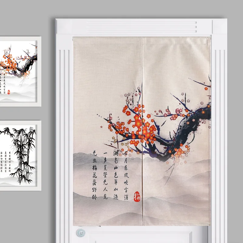 Traditional Chinese Ink Door Curtain Plum Orchid Bamboo Chrysanthemum Feng Shui Curtain Noren
Traditional Chinese Ink Door Curtain Plum Orchid Bamboo Chrysanthemum Feng Shui Curtain Noren