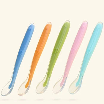 Hot Sell Soft Silicone Baby Spoon Kids Tableware Dinner Cutlery High Quality Baby Feeding Food Spoons Flatware BPA Free
Hot Sell Soft Silicone Baby Spoon Kids Tableware Dinner Cutlery High Quality Baby Feeding Food Spoons Flatware BPA Free