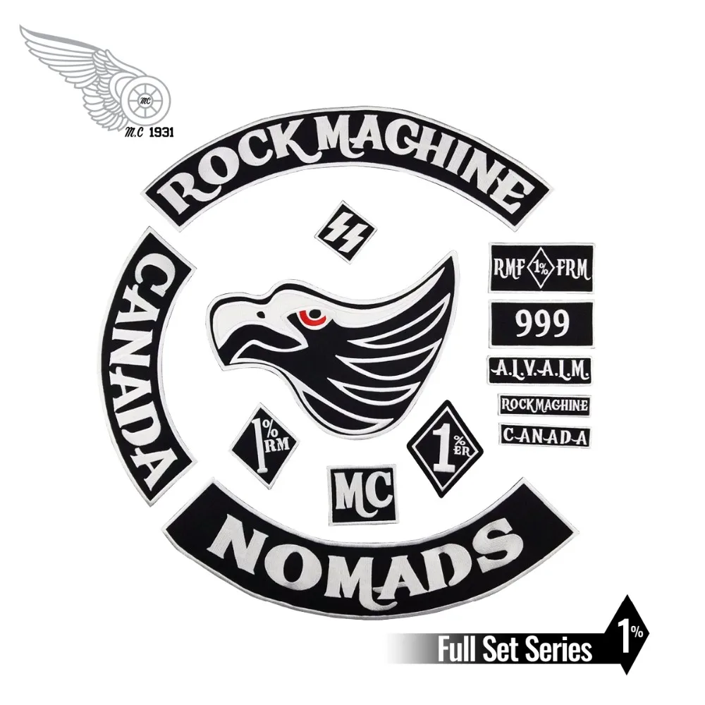 Original Rock Machine Motorcycle Embroidery Biker Patch Large Size Black Twill For Full Back Of Jacket Iron On Vest Rocker Patch
Original Rock Machine Motorcycle Embroidery Biker Patch Large Size Black Twill For Full Back Of Jacket Iron On Vest Rocker Patch