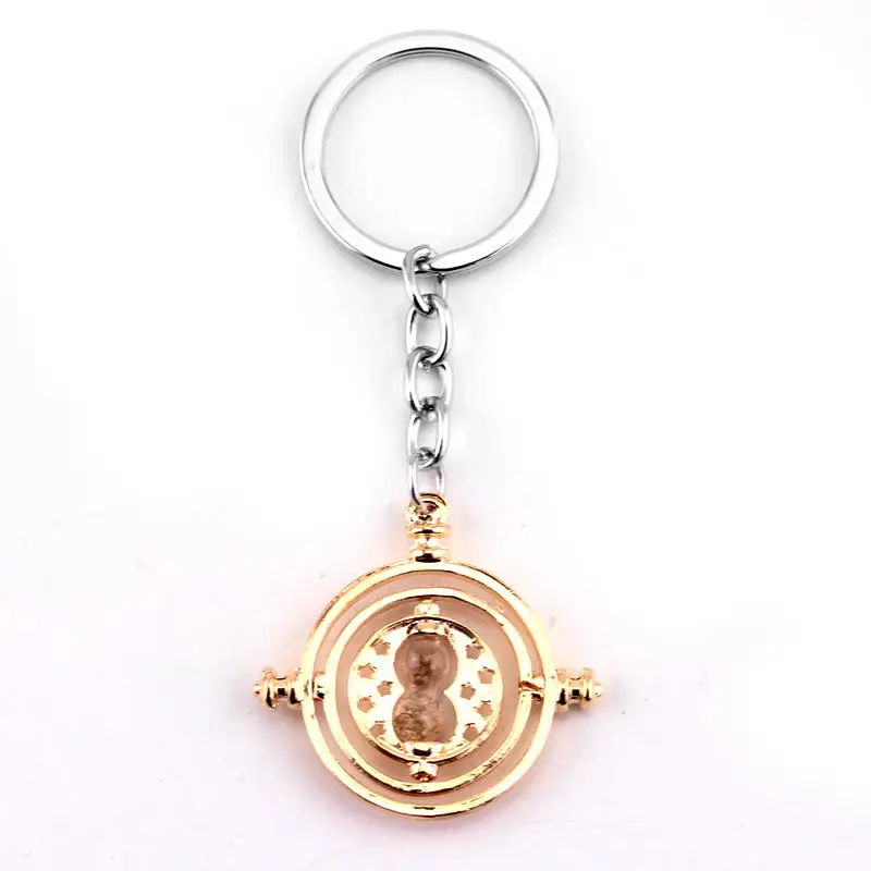 Classical Movie Jewelry Time Turner Pendant Keychain Ring Accessories Hourglass Rotated Keyring Key Holder Souvenir Accessories
Classical Movie Jewelry Time Turner Pendant Keychain Ring Accessories Hourglass Rotated Keyring Key Holder Souvenir Accessories