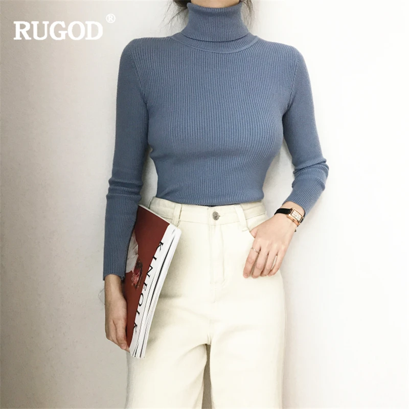 RUGOD Women Knitted Sweater Solid Casual Pullovers Women Turtleneck Long Sleeve Women Tops Winter Clothes sueter mujer
RUGOD Women Knitted Sweater Solid Casual Pullovers Women Turtleneck Long Sleeve Women Tops Winter Clothes sueter mujer