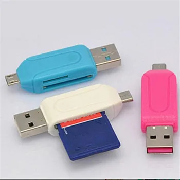 Micro USB OTG TF/SD Card Reader for Cellphone Tablet PC Media Player Color Randomly
Micro USB OTG TF/SD Card Reader for Cellphone Tablet PC Media Player Color Randomly