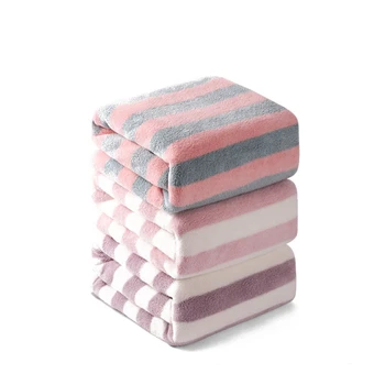 140x70cm candy pink grey white striped towel adult large bath towel soft towel blanket water absorption
140x70cm candy pink grey white striped towel adult large bath towel soft towel blanket water absorption