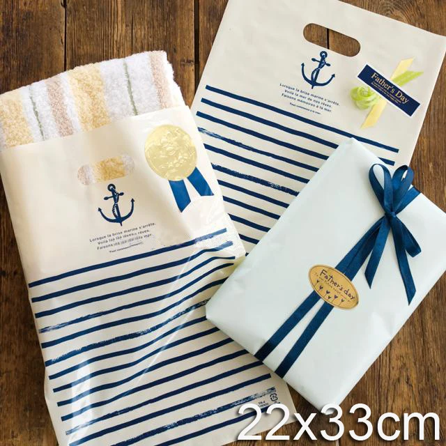 Plastic Gift Bags, Plastic shopping bags "blue stripe Anchor printing" 22x32cm 100pcs/lot
Plastic Gift Bags, Plastic shopping bags "blue stripe Anchor printing" 22x32cm 100pcs/lot