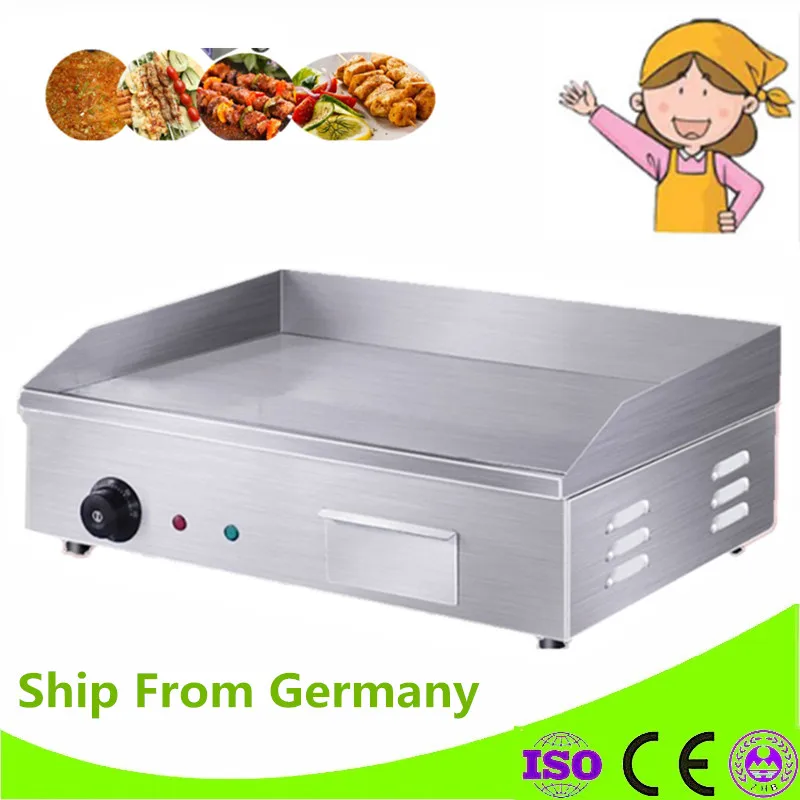 110V/220V Commercial Electric Grill With Temperature Control Convenient To Operate Stainless Steel Electric Griddle Flat Plate
110V/220V Commercial Electric Grill With Temperature Control Convenient To Operate Stainless Steel Electric Griddle Flat Plate