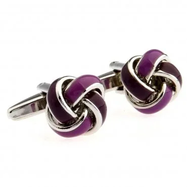 

C-MAN Luxury shirt Purple twist cufflink for mens Brand cuff buttons cuff links High Quality Silvery abotoaduras Jewelry